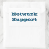 Adesivo network support rechthoekige sticker (Tas)