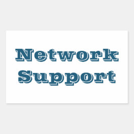 Adesivo network support rechthoekige sticker