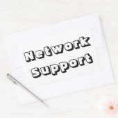 Adesivo network support rechthoekige sticker (Envelop)