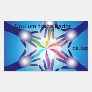 Adesivo o Sou um trabalhador da luz By Natan Rechthoekige Sticker