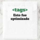 Adesivo optimizado rechthoekige sticker (Tas)