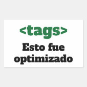 Adesivo optimizado rechthoekige sticker (Voorkant)