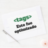 Adesivo optimizado rechthoekige sticker (Envelop)