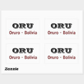 Adesivo Oruro - Bolivia Rechthoekige Sticker (Vel)