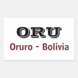 Adesivo Oruro - Bolivia Rechthoekige Sticker