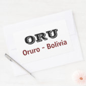 Adesivo Oruro - Bolivia Rechthoekige Sticker (Envelop)