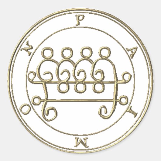 Adesivo Paimon 2 Goétia Ronde Sticker (Voorkant)
