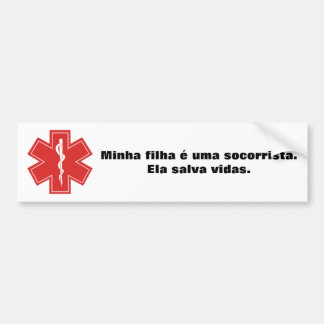 Adesivo para carro de mãe de socorristas. bumpersticker