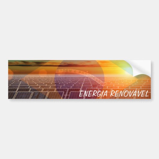 Adesivo para carro ENERGIA RENOVÁVEL Bumpersticker (Voorkant)