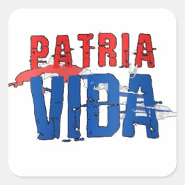 Adesivo Patria y vida Vierkante Sticker