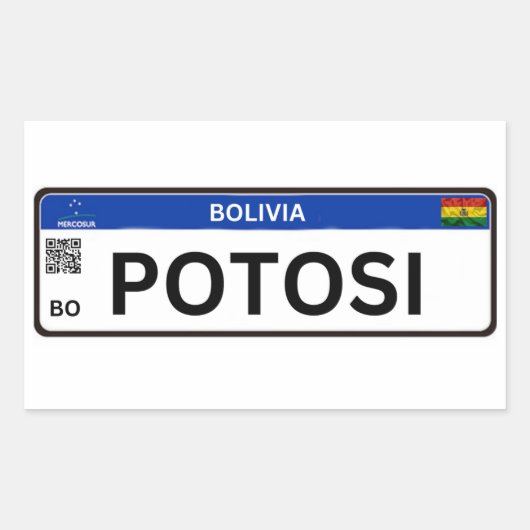 Adesivo Potosi Mercosur Rechthoekige Sticker (Voorkant)