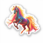 Adesivo Rainbow Horse Sticker (Voorkant)