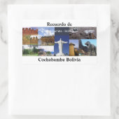 Adesivo recuerdo de Cochabamba Boilivia Rechthoekige Sticker (Tas)
