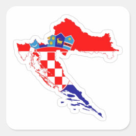 Adesivo recuerdo de Croacia Vierkante Sticker