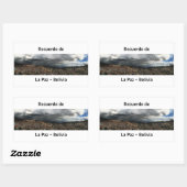 Adesivo recuerdo de La Paz Rechthoekige Sticker (Vel)