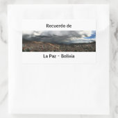 Adesivo recuerdo de La Paz Rechthoekige Sticker (Tas)