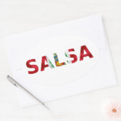 Adesivo salsa Perú Ovale Sticker (Envelop)