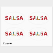 Adesivo salsa Perú Ovale Sticker (Vel)
