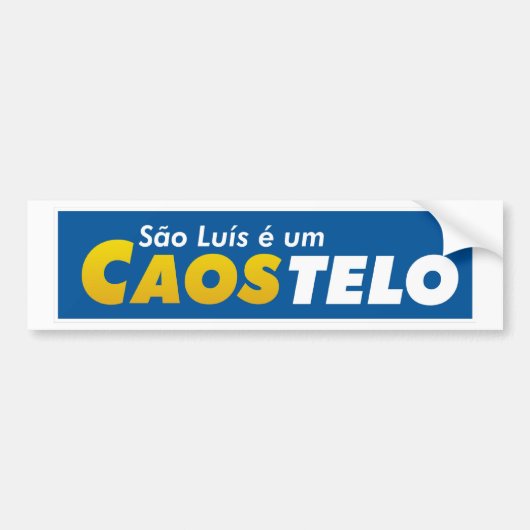 Adesivo São Luís é um Casotelo Bumpersticker (Voorkant)