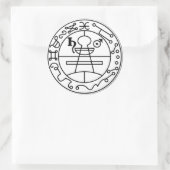 Adesivo Selo de Salomão Goétia Ronde Sticker (Tas)