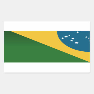 Adesivo Série Brasil - Bandeira Rechthoekige Sticker