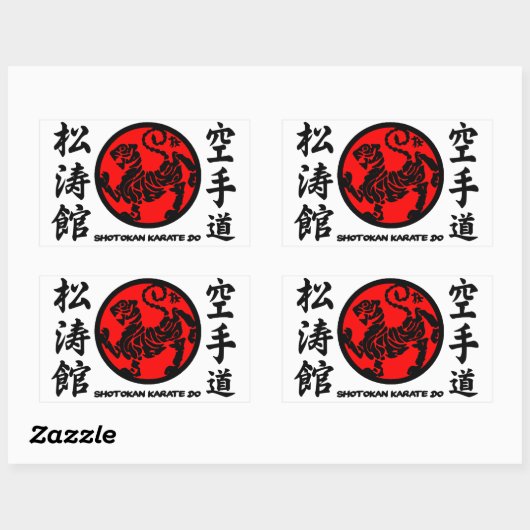 Adesivo Shotokan Karate-do Rechthoekige Sticker (Vel)
