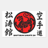 Adesivo Shotokan Karate-do Rechthoekige Sticker (Voorkant)