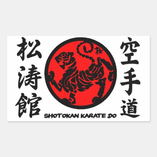 Adesivo Shotokan Karate-do Rechthoekige Sticker (Voorkant)