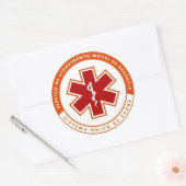 Adesivo símbolo SAMU 192 Ronde Sticker (Envelop)