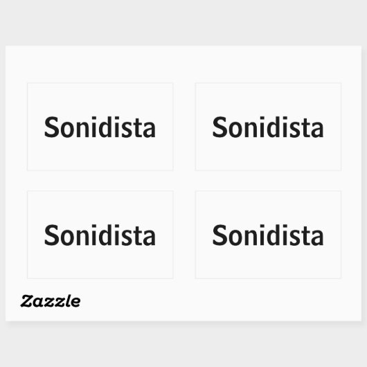 Adesivo Sonidista Rechthoekige Sticker (Vel)