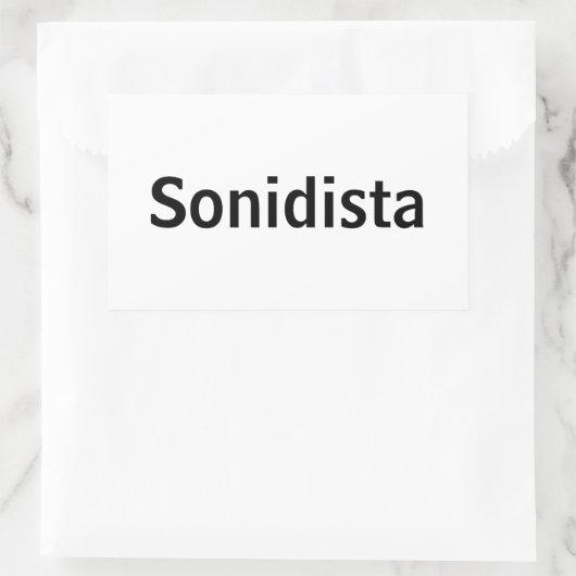 Adesivo Sonidista Rechthoekige Sticker (Tas)