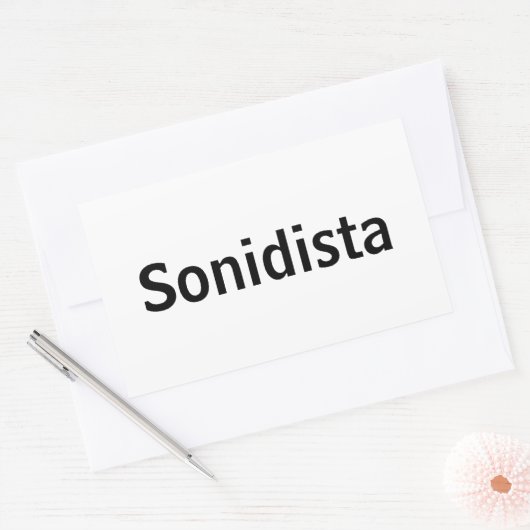 Adesivo Sonidista Rechthoekige Sticker (Envelop)