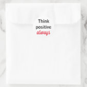 Adesivo Tkink altijd positief Ronde Sticker (Tas)
