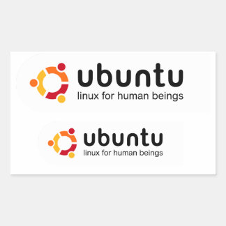 Adesivo Ubuntu - Linux for human beings Rechthoekige Sticker