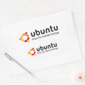 Adesivo Ubuntu - Linux for human beings Rechthoekige Sticker (Envelop)