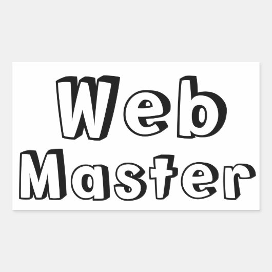 Adesivo WebMaster Rechthoekige Sticker (Voorkant)