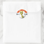 Adesivos auto colantes-Troça A Cabeça do "Pistão" Ronde Sticker (Tas)