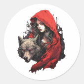 adesivos bruxas ronde sticker (Voorkant)