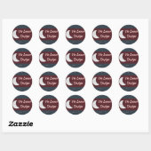 Adesivos com seu logotipo ronde sticker (Vel)