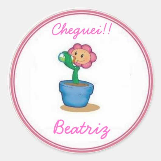 Adesivos para latinhas bebê ronde sticker (Voorkant)