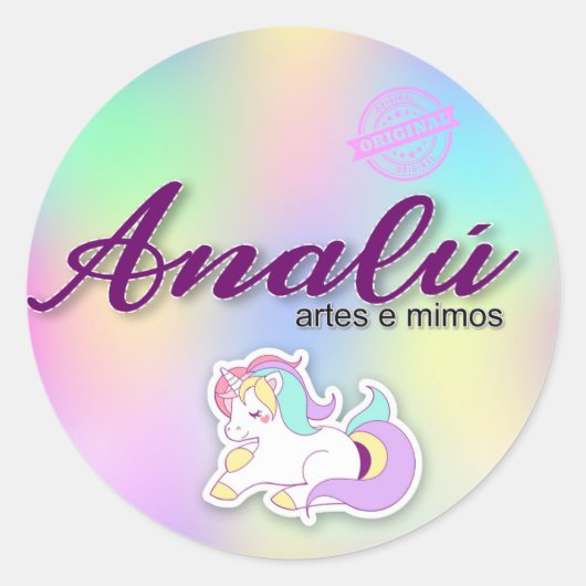 Adesivos personalizados ronde sticker (Voorkant)