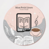 Adesivos redondos Mon Petit Livre Labels (Design 2)