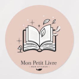 Adesivos redondos Mon Petit Livre Labels