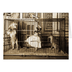 Adgie en haar opgeleide leeuwen1897