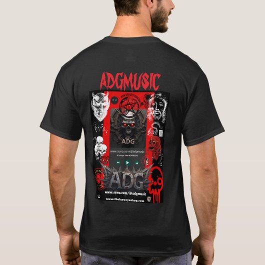 ADGMUSIC SUNO.COM SERIE T-shirt (Achterkant)