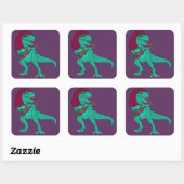 ADH T-Rex Vierkante Sticker (Vel)