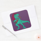 ADH T-Rex Vierkante Sticker (Envelop)