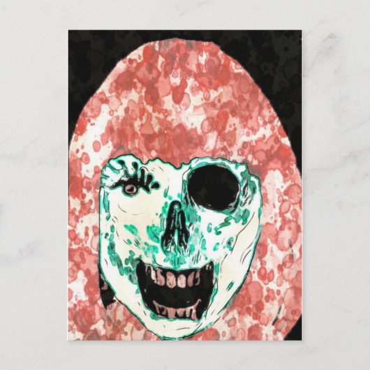 ADH Zombie Waterverf Briefkaart (Voorkant)