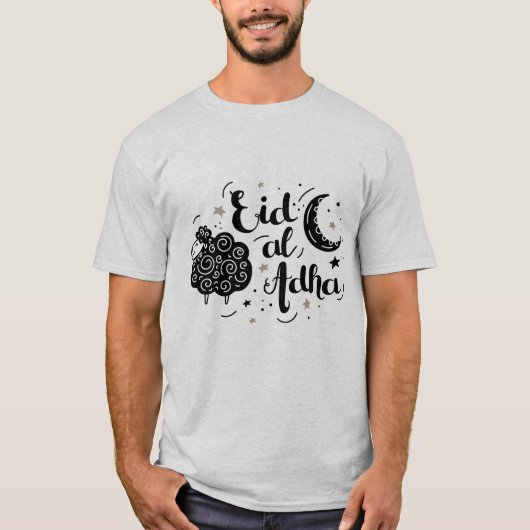 Adha mubarak voor alle moslims in de wereld t-shirt (Voorkant)
