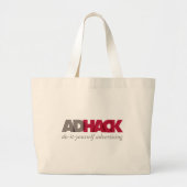 AdHack Logo Bag Grote Tote Bag (Voorkant)